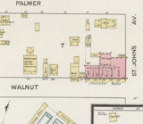 1887 Town Map of Green Cove Springs Clay County Florida