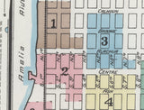 1891 Town Map of Fernandina Nassau County Florida