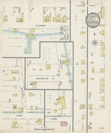 1895 Town Map of New Smyrna Valusia County Florida