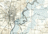 1905 Topo Map of Jackson Mississippi Quadrangle