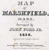 1838 Map of Marshfield Massachusetts