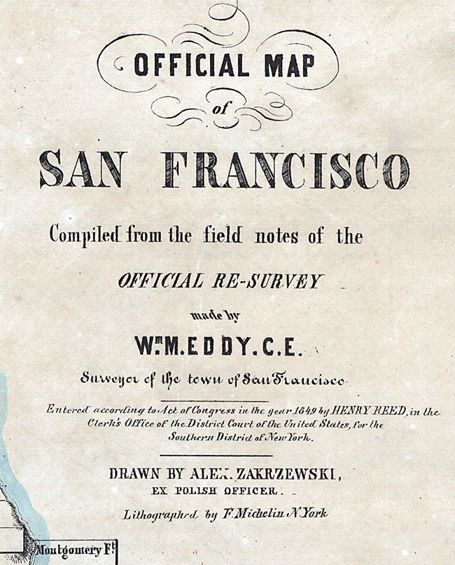 1849 Map of San Francisco