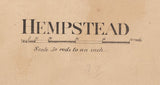 1859 Town Map of Hempstead New York