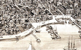 1885 Panoramic Map of Saint Augustine Florida