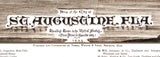 1885 Panoramic Map of Saint Augustine Florida