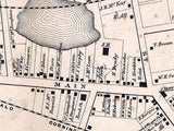 1858 Town Map of Caledonia Livingston County New York