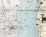 1907 Map of West Palm Beach Lake Worth and Palm Beach Florida