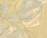 1919 Topo Map of Capers Island South Carolina Quadrangle