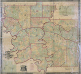 1856 Map of Greene County Alabama Eutaw