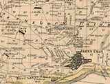 1858 Map of Warren County New York