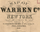 1858 Map of Warren County New York