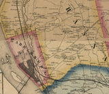 1862 Map of Dauphin County Pa from actual surveys Harrisburg
