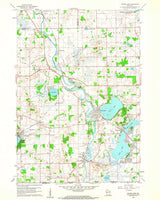1960 Topo Map of Silver Lake Wisconsin Quadrangle