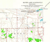 1960 Topo Map of Silver Lake Wisconsin Quadrangle