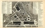 1876 Map of Centennial Grounds Philadelphia Pennsylvania