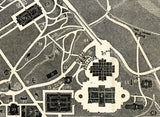1876 Map of Centennial Grounds Philadelphia Pennsylvania