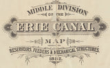 1882 Map of the Erie Canal Middle Division