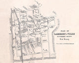 1851 Map of Lambertville Hunderdon County New Jersey