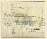 1879 Map of Stanford Lincoln County Kentucky