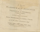 1779 Map of Saint Augustine Florida