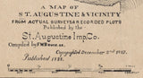 1888 Map of Saint Augustine Florida