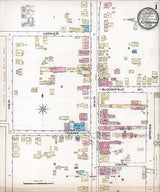 1885 Town Map of Flemington Hunderdon County New Jersey
