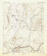 1886 Topo Map of Saint Thomas Nevada Moapa Valley