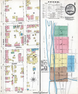 1890 Town Map of Lambertville Hunderdon County New Jersey