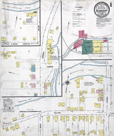 1909 Town Map of Bloomsbury Hunterdon County New Jersey