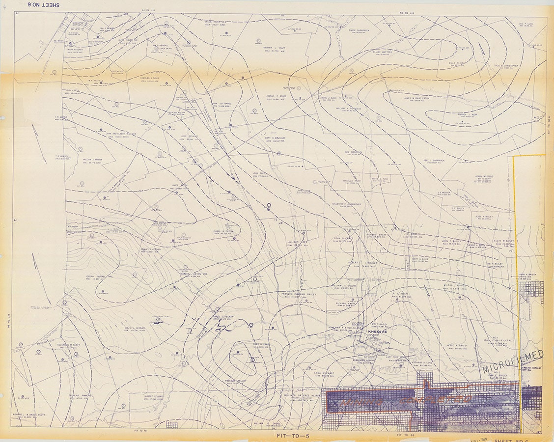 1970s Greene County PA  Oil & Gas Well Map Jefferson and Cumberland Twp