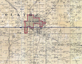 1886 Farm Line Map of Johnson County Kansas