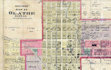 1886 Farm Line Map of Johnson County Kansas