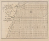1887 Map of Boca Grande Lee County Florida