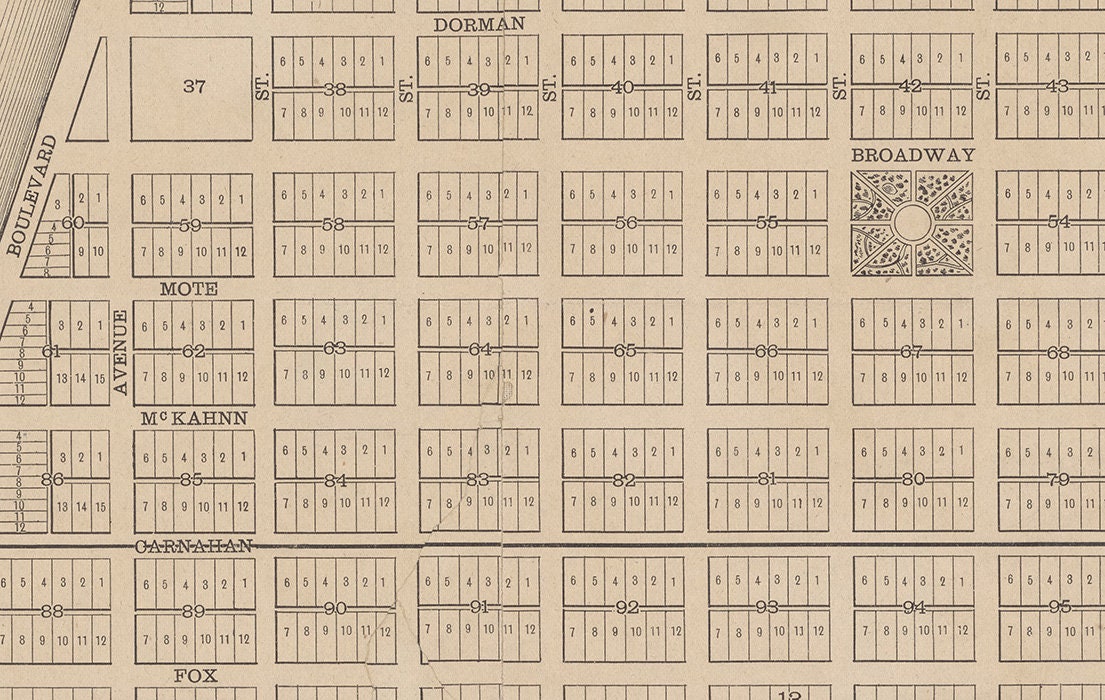 1887 Map of Boca Grande Lee County Florida