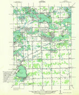 1936 Topo Map of Walled Lake Michigan Quadrangle