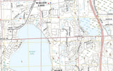 2017 Topo Map of Walled Lake Michigan Quadrangle
