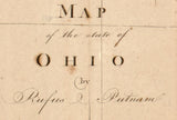 1804 Map of the State of Ohio