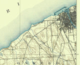 1900 Topo Map of Oswego New York Quadrangle
