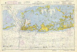 1961 Nautical Map of Sugarloaf Key to Key West Florida