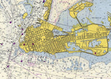 1961 Nautical Map of Sugarloaf Key to Key West Florida