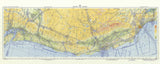 1955 Aeronautical Map of Seattle Washington to San Diago California
