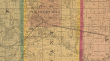 1877 Farm Line Map of Cass County Missouri