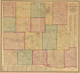 1877 Farm Line Map of Cass County Missouri