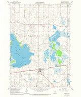 1965 Topo Map of Nicollet Minnesota Quadrangle Swan Lake