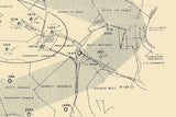 1962 Gas Well Map of the Pratt Storage Field Greene County Pennsylvania