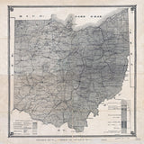 1886 Map of Ohio Oil & Gas Well Fields