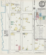 1891 Town Map of Fernandina Nassau County Florida