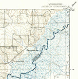 1905 Topo Map of Jackson Mississippi Quadrangle