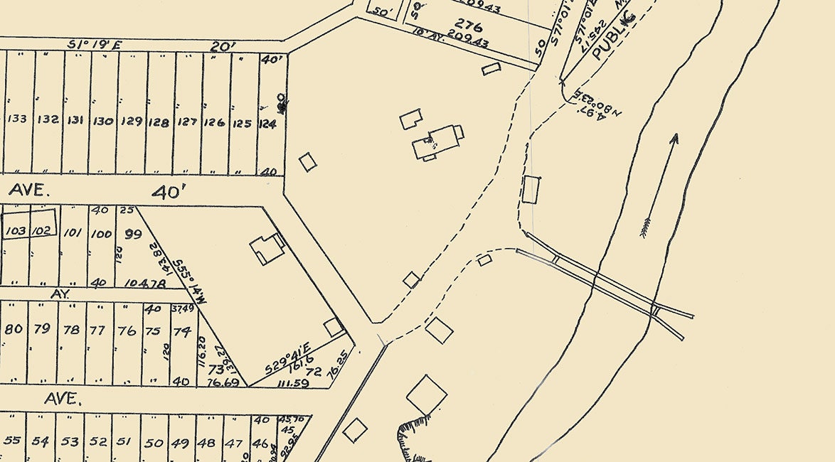 1922 Map of Clarksville Washington County Pennsylvania