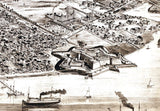 1885 Panoramic Map of Saint Augustine Florida